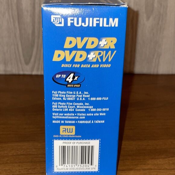 Fujifilm Combo 5 Pack DVD+RW and DVD+R Discs For Data & Video 4.7 GB Rewritable - Picture 5 of 16